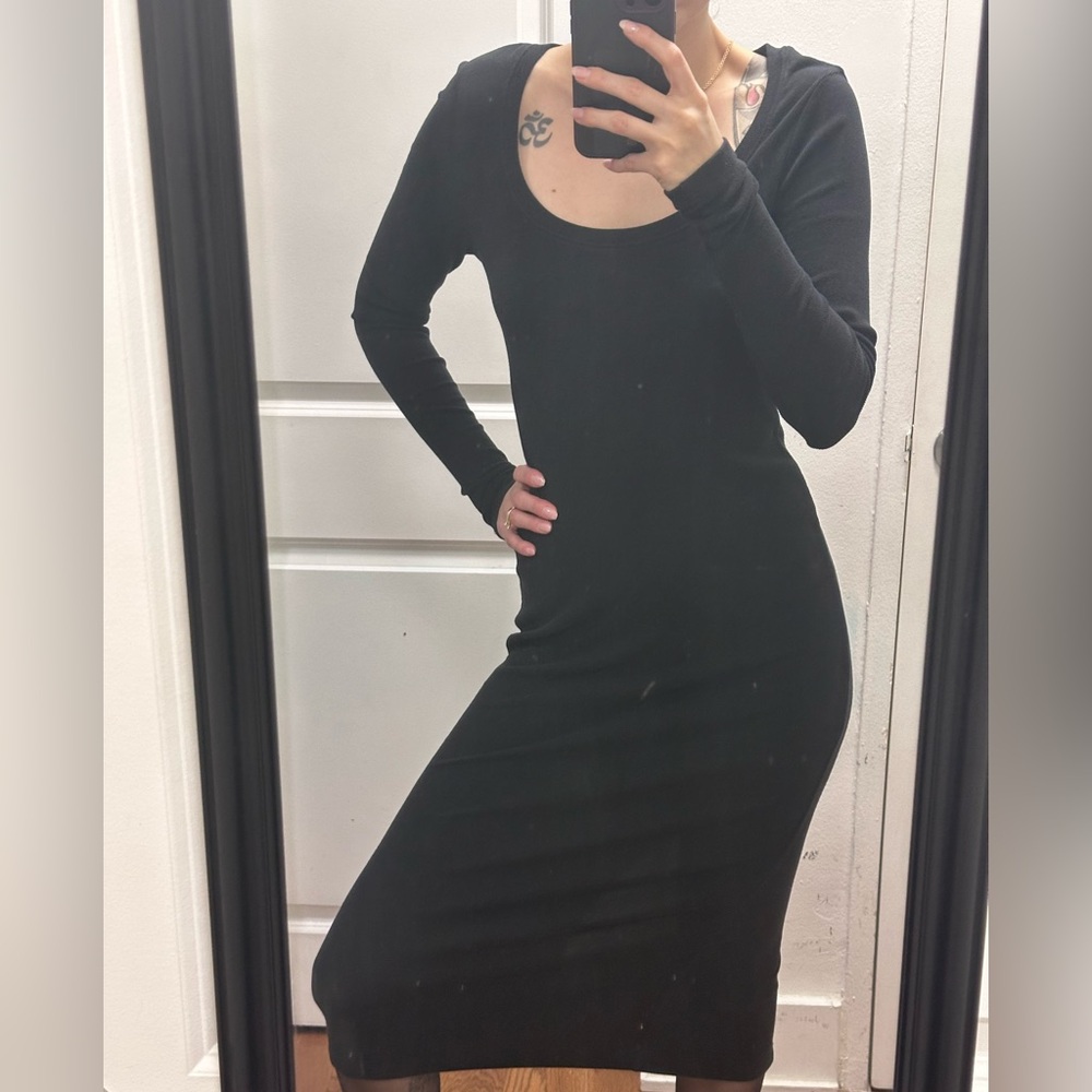 Ugg Sariah Ribbed Long Sleeve Dress Chic M